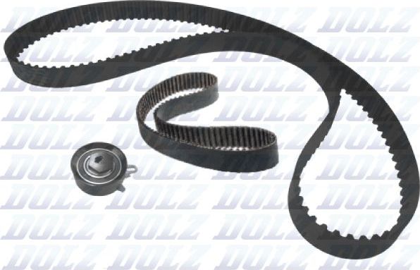 Ремень ГРМ с роликами (комплект) Dolz для Volkswagen Transporter T4 1990-2003. Артикул SKD087