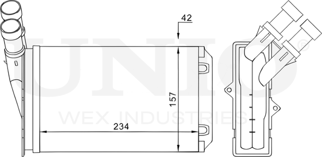 Радиатор отопителя (Unio). Артикул RAD-20029