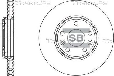 Тормозной диск Sangsin Hi-Q передний для Renault Megane IV 2010-2026. Артикул SD3057