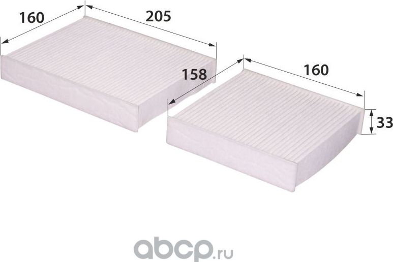 AC-161E CU21000-2 (ФИЛЬТР САЛОННЫЙ) (RB-Exide). Артикул AC161E