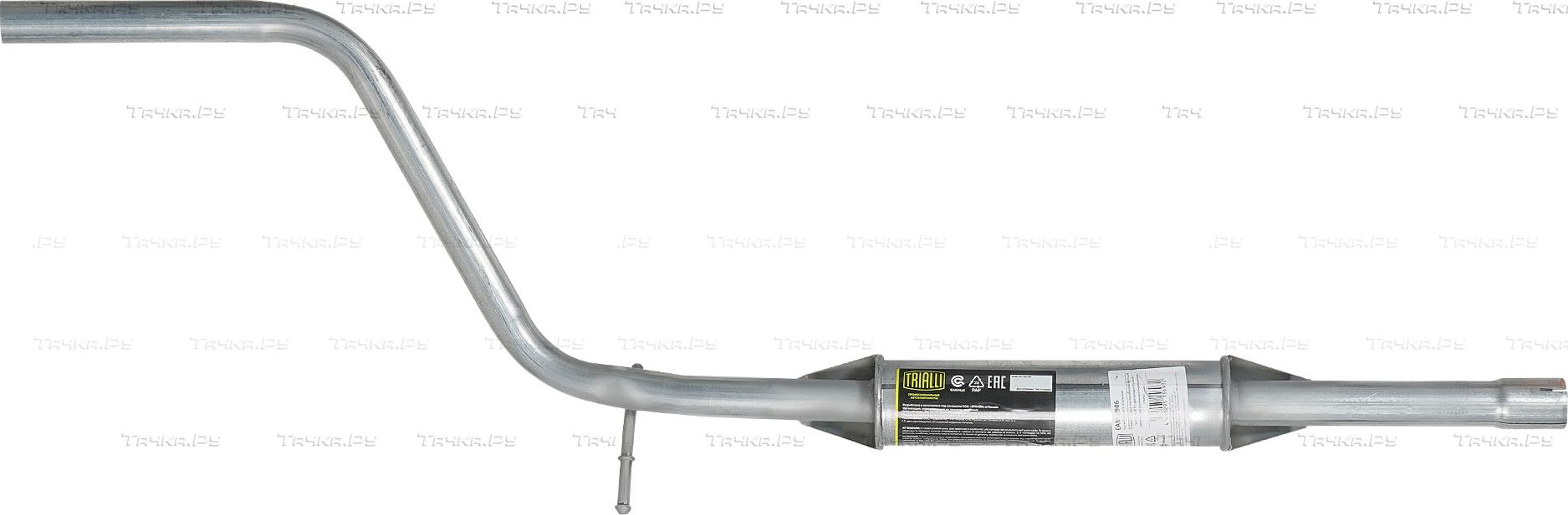 Глушитель (средняя часть) Trialli для Renault Sandero II 2007-2026. Артикул EAM 0906