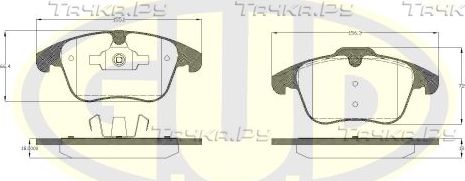 Тормозные колодки G.U.D.. Артикул GBP880112
