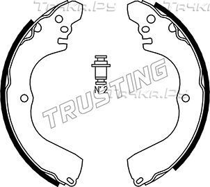 Тормозные колодки Trusting задние для Nissan Avenir W10 1992-1997. Артикул 064.172