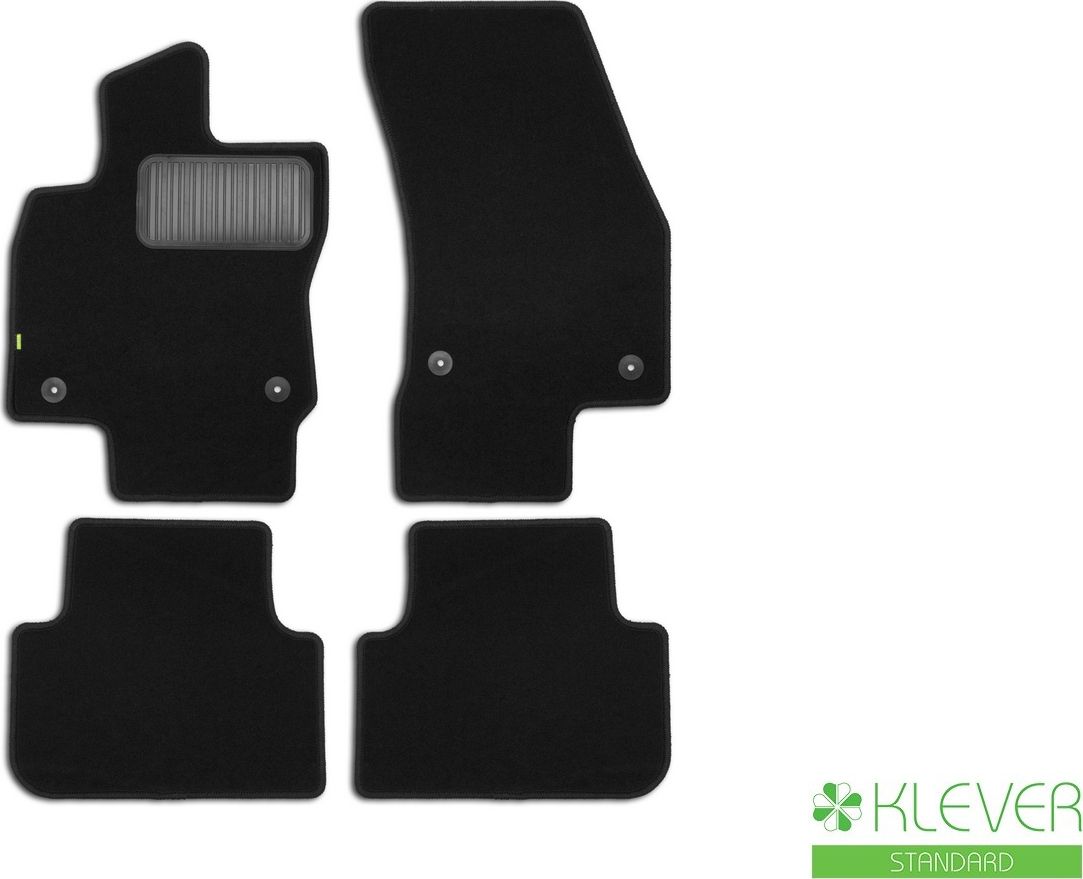 Коврики Klever Standard для салона Volkswagen Tiguan II 2016-2026. Артикул KLEVER02514701210kh