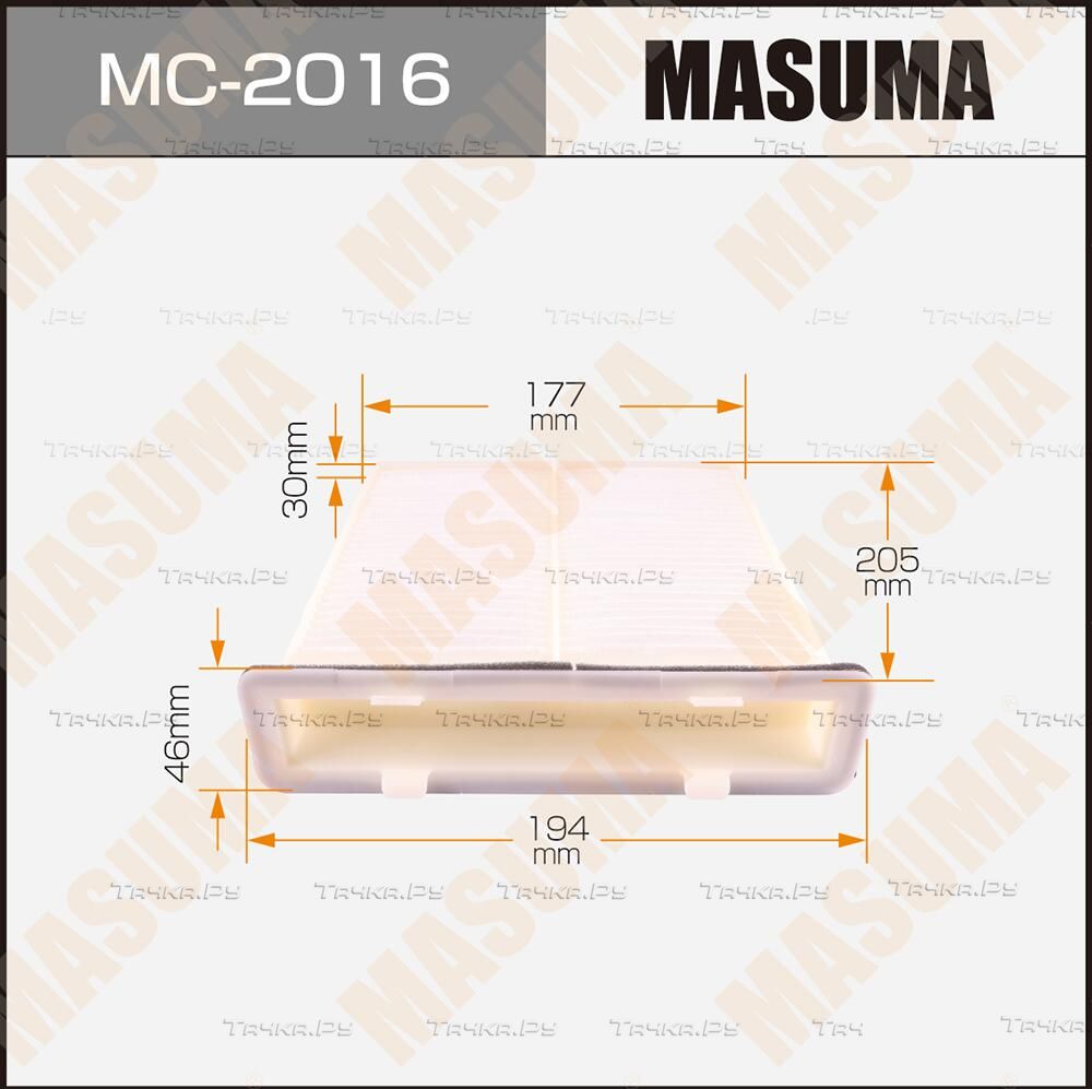 Салонный фильтр Masuma. Артикул MC-2016
