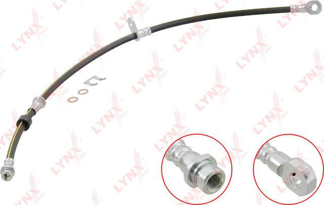 Тормозной шланг LYNXauto передний левый для Mitsubishi L200 IV 2006-2015. Артикул BL-4109