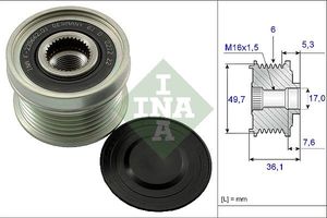 Муфта генератора обгонная Ina для SsangYong Rexton I 2004-2012. Артикул 535 0134 10