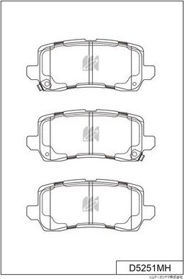 Тормозные колодки MK Kashiyama. Артикул D5251MH