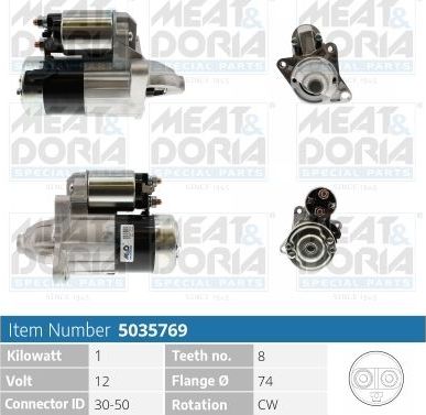 Стартер Meat & Doria для Mazda Demio I (DW) 1998-2003. Артикул 5035769