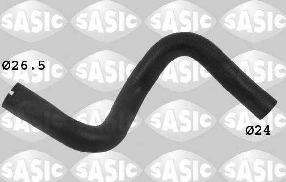 Патрубок радиатора (системы охлаждения) Sasic правый верхний для Citroen C3 II 2009-2016. Артикул 3400040