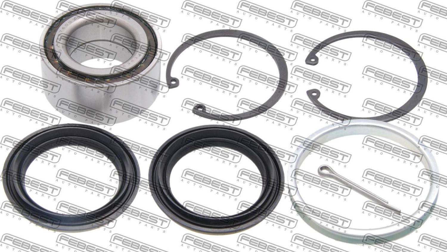 Ступичный подшипник (комплект) Febest. Артикул DAC42763538-KIT