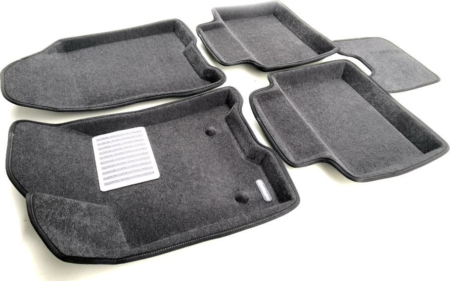 Коврики текстильные Euromat 3D Lux для салона Lada Vesta 2015-2026 Темно-серые. Артикул EM3D-005308G