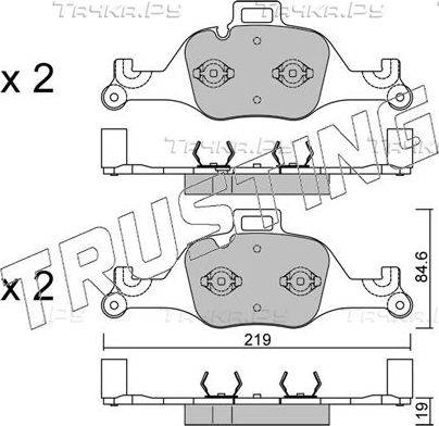 Тормозные колодки Trusting передние для BMW iX3 I (G08) 2020-2026. Артикул 1145.0