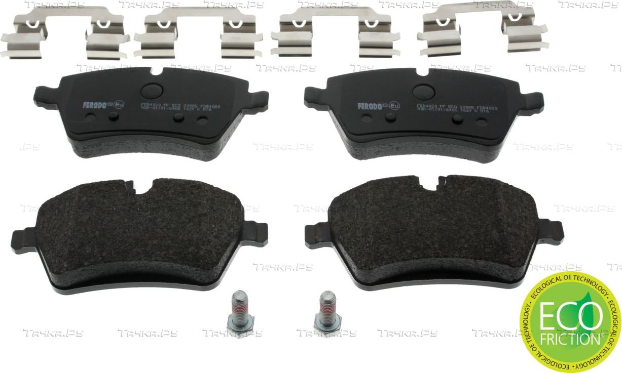 Тормозные колодки Ferodo Premier Eco Friction передние для MINI Clubman I (R55) 2007-2014. Артикул FDB4080