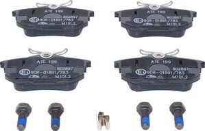 Тормозные колодки ATE задние для Mitsubishi Colt VI (Z20/Z30) 2004-2012. Артикул 13.0460-2897.2