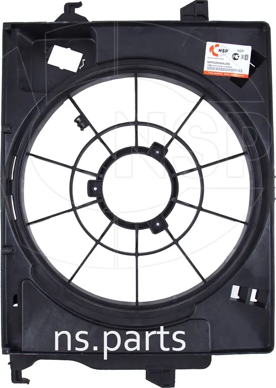 Диффузор вентилятора охлаждения основного радиатора HYUNDAI Solaris 2010-> NSP NSP02253504L050 NSP. Артикул NSP02253504L050