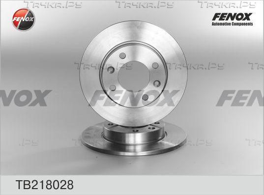 Тормозной диск Fenox задний для Citroen C2 2003-2012. Артикул TB218028