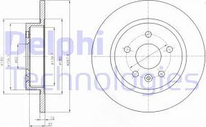Тормозной диск Delphi. Артикул BG4199C