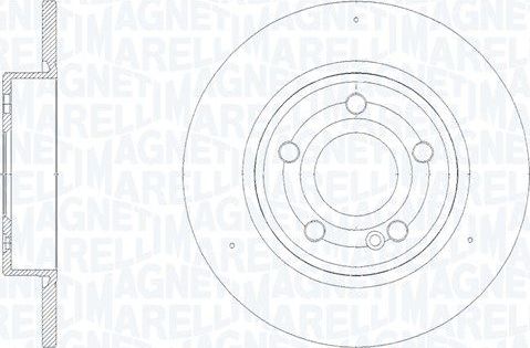 Тормозной диск Magneti Marelli задний для Mercedes-Benz B-Класс III (W247) 2018-2026. Артикул 361302040868