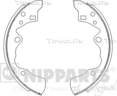 Тормозные колодки Nipparts задние для Mazda 929 II (HB) 1982-1987. Артикул J3503029