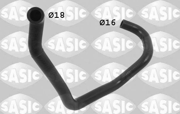 Патрубок радиатора (системы охлаждения) Sasic левый для Citroen Berlingo I 1996-2003. Артикул 3400019