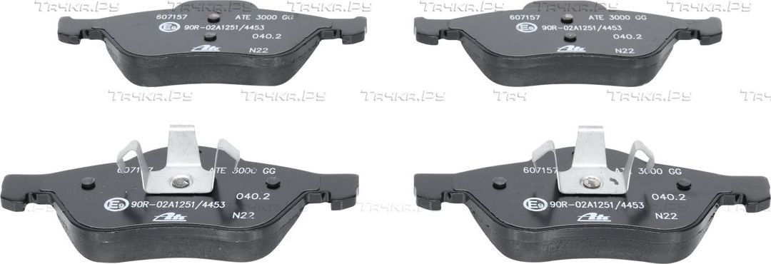 Тормозные колодки ATE передние для Renault Laguna II 2001-2007. Артикул 13.0460-7157.2