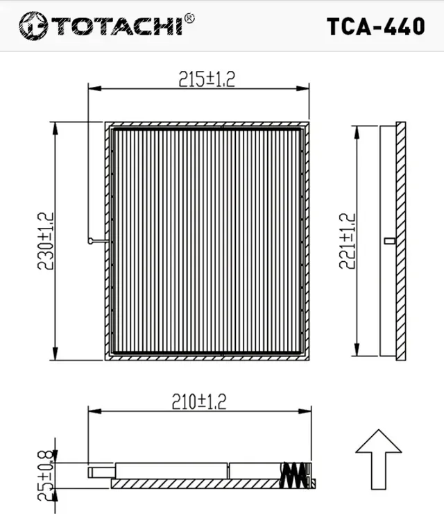 TOTACHI TCA-440 OEM 96554421 MANN CU 1719 Totachi. Артикул TCA440