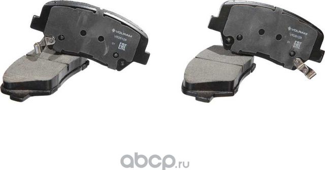 КОЛОДКИ ПЕРЕДНИЕ ДЛЯ А/М HYUNDAI I30 (12-) KIA CEED (12-), CERATO II (12-) ДИС (Volram). Артикул VR26128