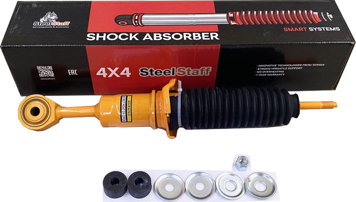 Амортизатор передний SteelStaff (Foam Cell) для Toyota Land Cruiser 200 2007-2026, штатный, лифт 50 мм. Артикул SSF-3202