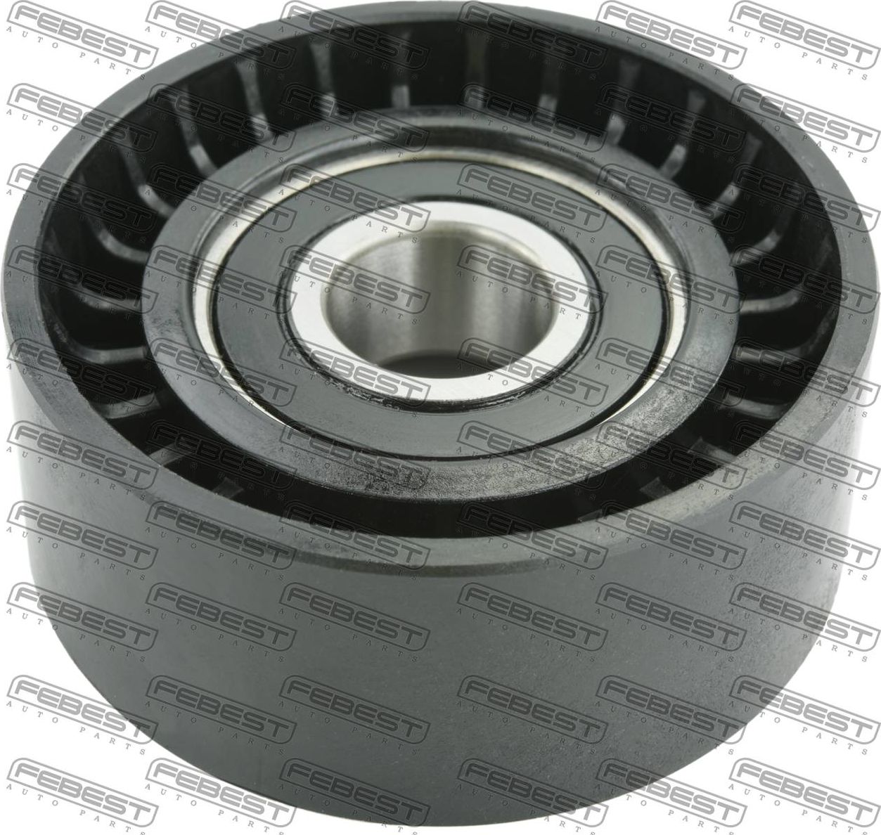 Натяжной ролик (натяжитель) приводного поликлинового ремня Febest. Артикул 1987-R61