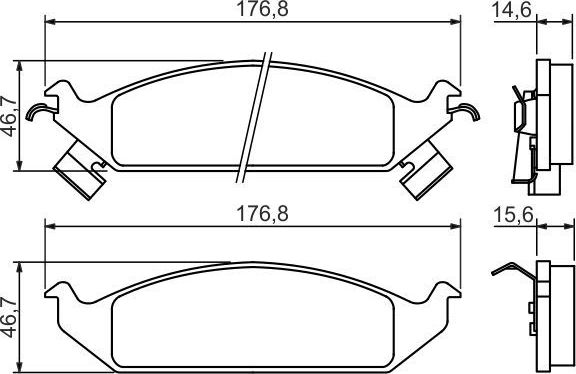Тормозные колодки Bosch. Артикул 0 986 494 313
