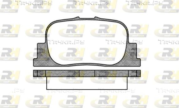 Тормозные колодки RoadHouse задние для BYD F3 I 2005-2012. Артикул 2801.00