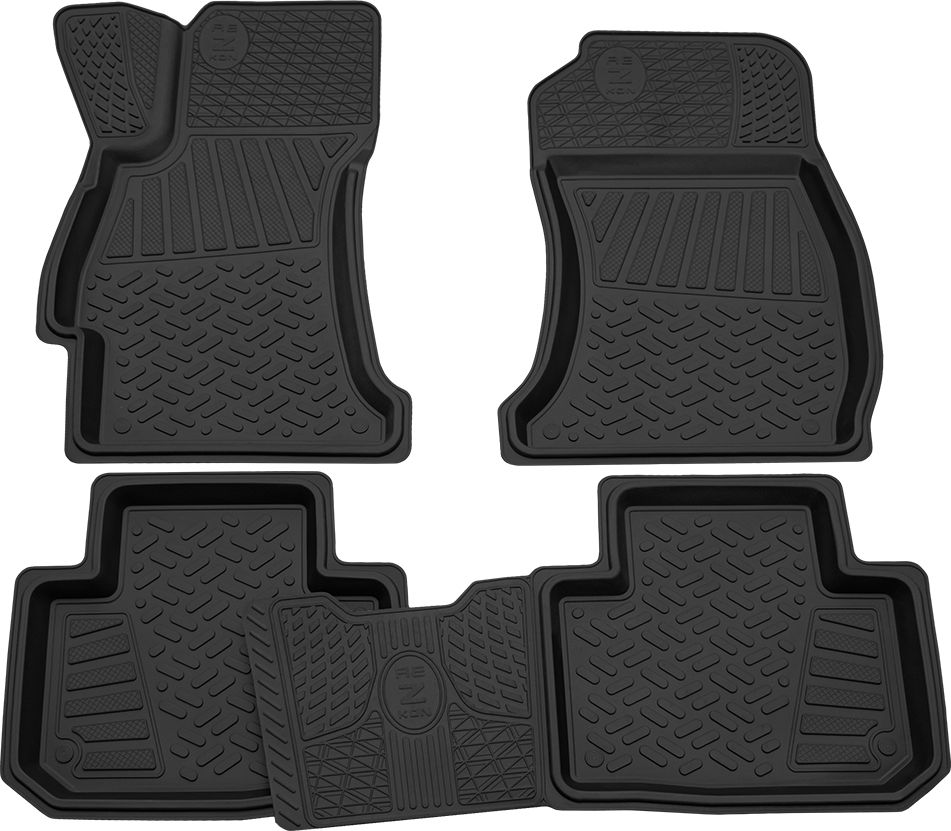 Коврики Rezkon резиновые для салона Subaru Forester IV 2013-2018. Артикул 1032005200