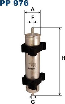 Топливный фильтр Filtron. Артикул PP 976