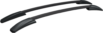 Рейлинги АПС (без паза) для Renault Arkana 2019-2026 ЧЕРНЫЕ. Артикул 0241-БП-02