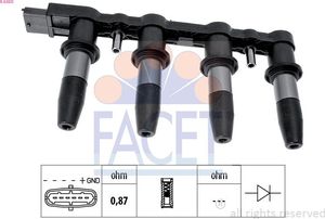 Катушка зажигания Facet Made in Italy - OE Equivalent для Alfa Romeo 159 2005-2011. Артикул 9.6350