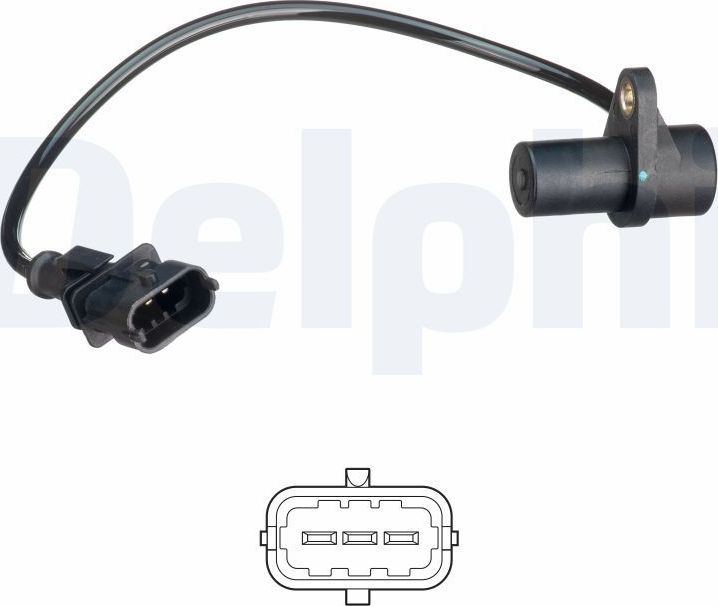 Датчик положения коленвала Delphi. Артикул SS11491