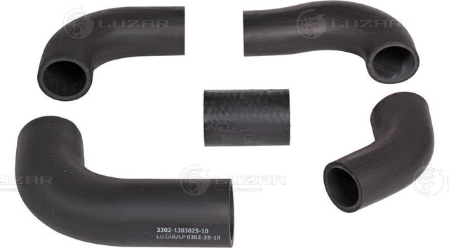 Патрубок радиатора (системы охлаждения) Luzar (EPDM (Этилен-пропиленовый каучук)). Артикул LPK 0306