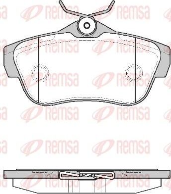 Тормозные колодки Remsa. Артикул 1299.00