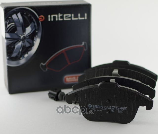Колодки дискового тормоза передние для автомобилей (Intelli). Артикул D254E
