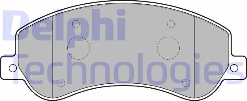 Тормозные колодки Delphi (Low-Metallic). Артикул LP2257