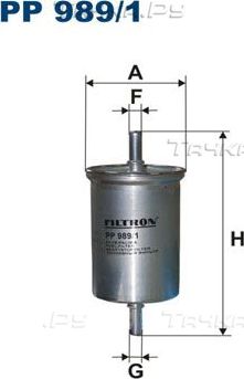 Топливный фильтр Filtron. Артикул PP 989/1