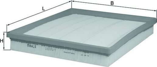 Воздушный фильтр Mahle. Артикул LX 2076/1