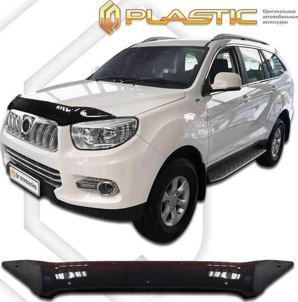 Дефлектор СА Пластик для капота (Classic черный) Foton Sauvana 2015-2026. Артикул 2010010113186