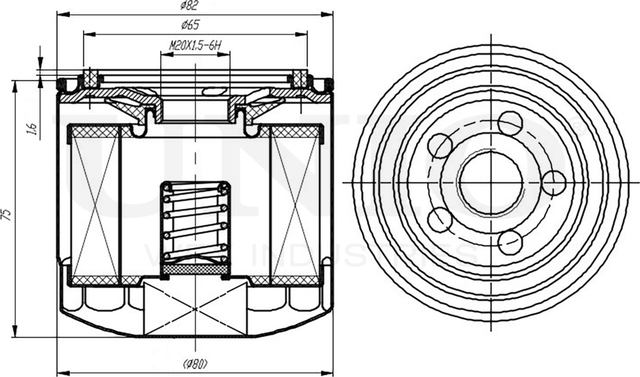 Фильтр масляный (Unio). Артикул FLT-20034