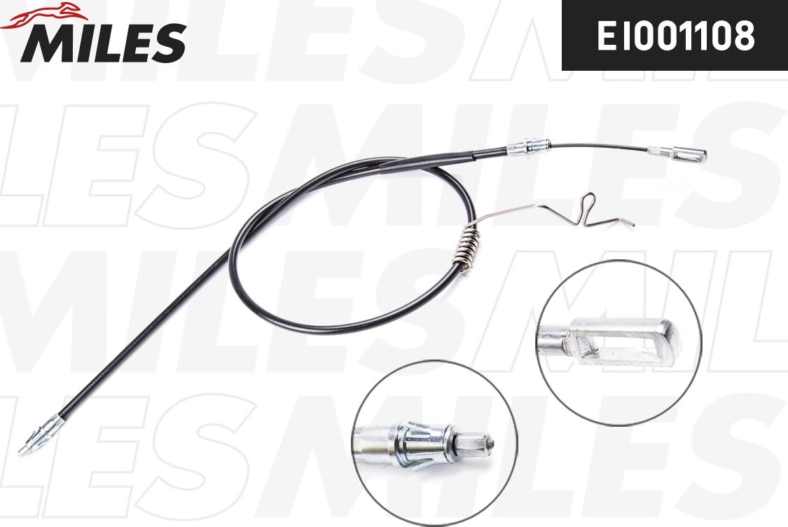 Трос ручника (тросик ручного тормоза) Miles. Артикул EI001108