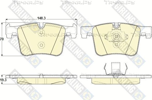 Тормозные колодки Girling передние для BMW 2 F22 2012-2026. Артикул 6119422