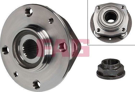 Ступичный подшипник (комплект) Fag передний для Saab 9000 I 1990-1998. Артикул 713 6651 60