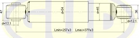 Амортизатор G.U.D. задний для Hyundai Veloster I 2011-2017. Артикул GSA554385