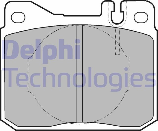 Тормозные колодки Delphi (Low-Metallic) передние для Mercedes-Benz S-Класс II (W126) 1979-1991. Артикул LP221